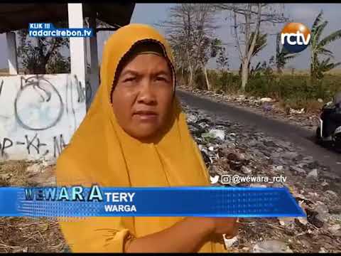 Jalan Once Karangsembung Nyaris Tertutup Sampah