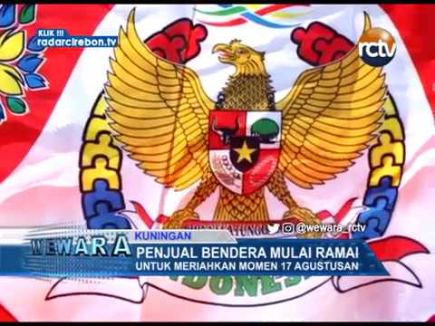Penjual Bendera Mulai Ramai