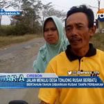 Jalan Menuju Desa Tonjong Rusak Berbatu