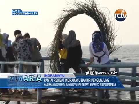 Pantai Rembat Indramayu Banjir Pengunjung