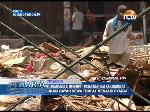 Pedagang Mulai Menempati Pasar Darurat Karangmulya