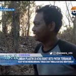 Limbah Plastik Di Atas Bukit Setu Patok Terbakar