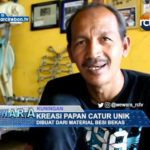 Kreasi Papan Catur Unik Dibuat Dari Material Besi Bekas