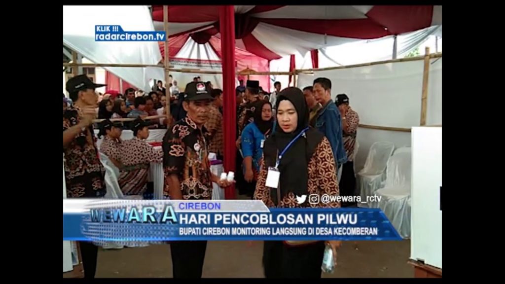 Hari Pencoblosan Pilwu, Bupati Cirebon Monitoring Langsung Di Desa Kecomberan