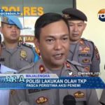 Polisi Lakukan Olah TKP, Pasca Peristiwa Aksi Penembakan