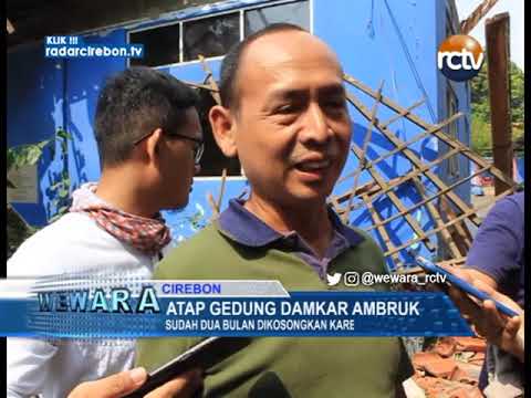 Atap Gedung Damkar Ambruk