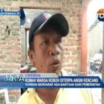 Rumah Warga Roboh Diterpa Angin Kencang