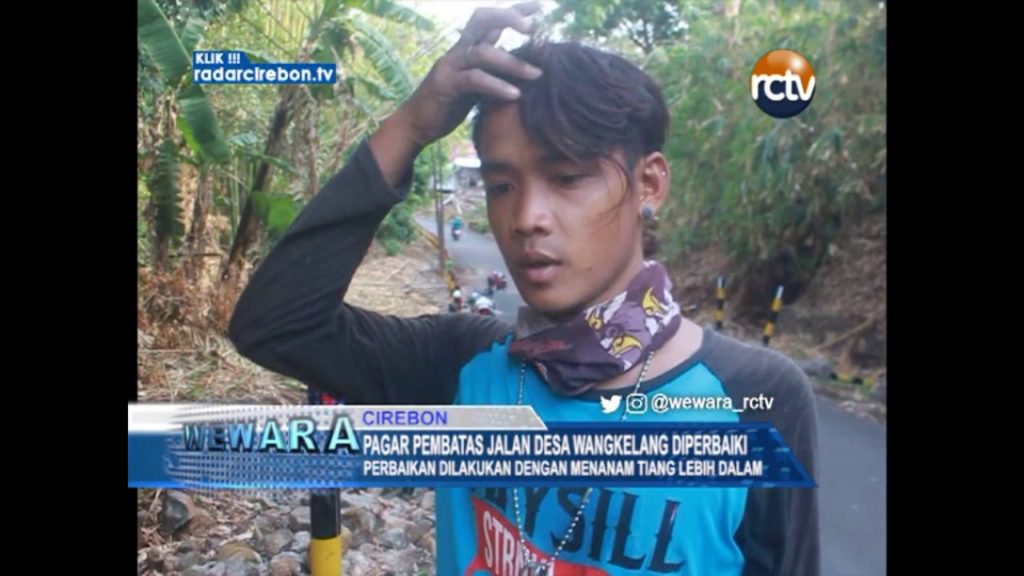 Pagar Pembatas Jalan Desa Wangkelang Diperbaiki