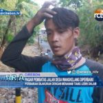 Pagar Pembatas Jalan Desa Wangkelang Diperbaiki