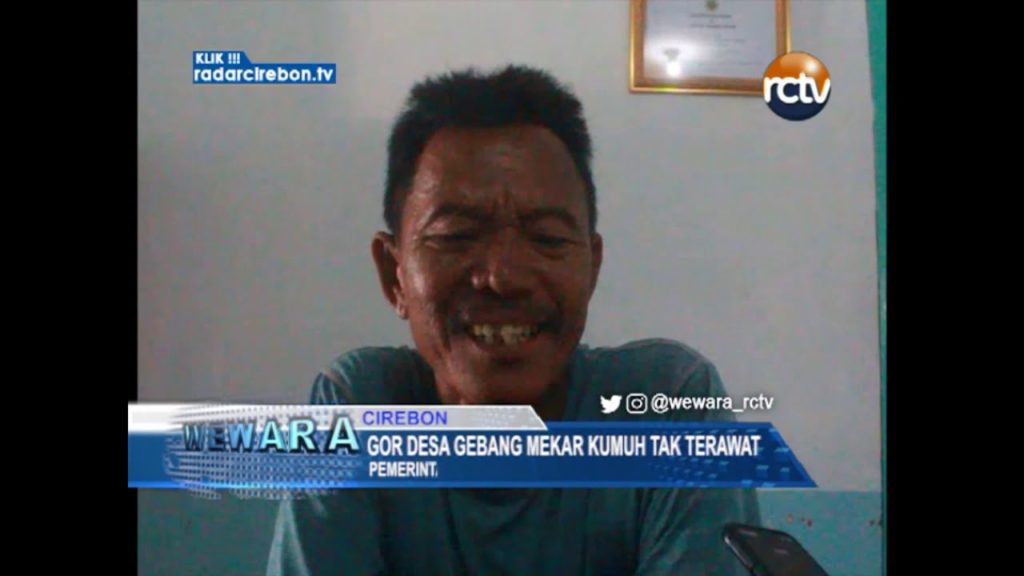 GOR Desa Gebang Mekar Kumuh Tak Terawat