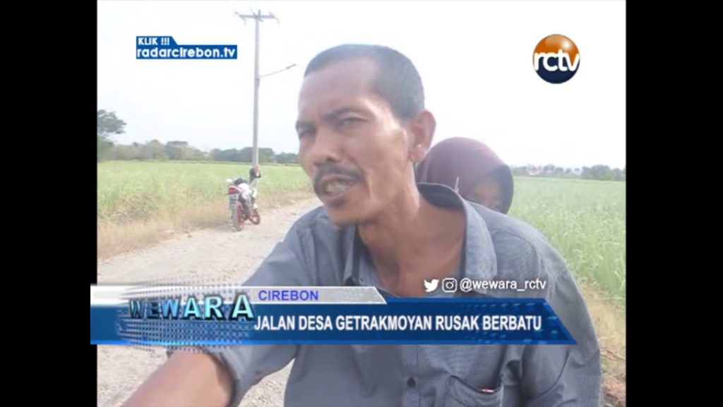 Jalan Desa Getrakmoyan Rusak Berbatu