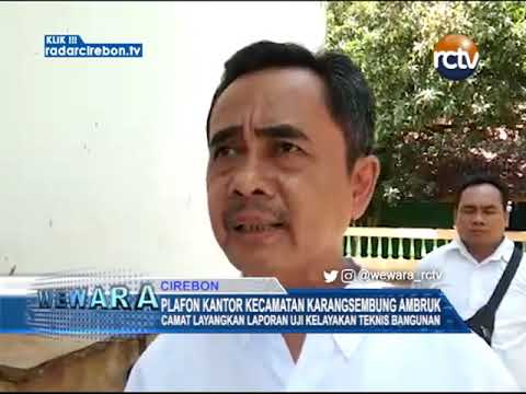 Plafon Kantor Kecamatan Karangsembung Ambruk