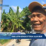 Tiang Listrik Berada Di Tengah Jalan Umum