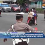 Petugas Rekayasa Lalin Di Persimpangan Palimanan