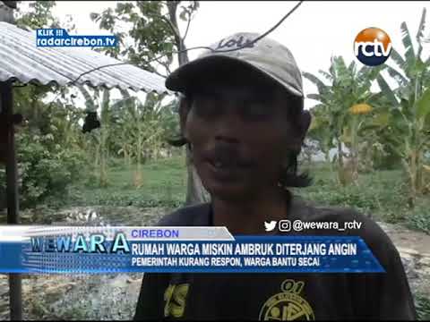 Rumah Warga Miskin Ambruk Diterjang Angin