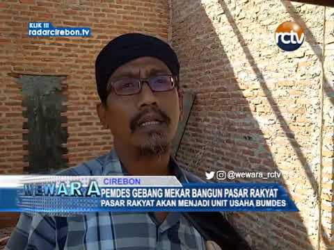 Pemdes Gebang Mekar Bangun Pasar Rakyat