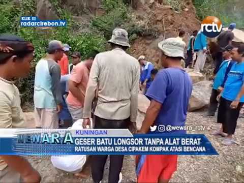 Geser Batu Longsor Tanpa Alat Berat