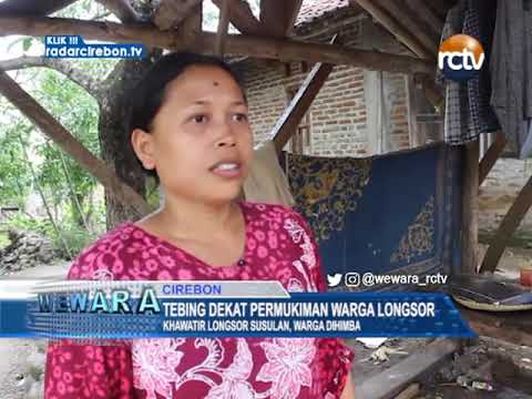 Tebing Dekat Permukiman Warga Longsor