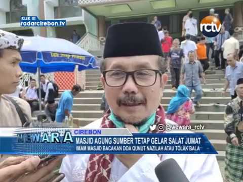 Masjid Agung Sumber Tetap Gelar Salat Jumat