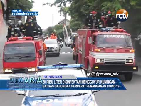 20 Ribu Liter Disinfektan Mengguyur Kuningan