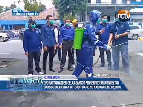 DPD Partai Nasdem Gelar Baksos Penyemprotan Disinfektan