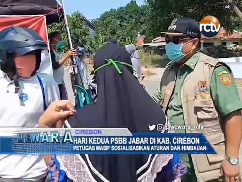 Hari Kedua PSBB, Petugas Masif Sosialisasikan Aturan Dan Himbauan