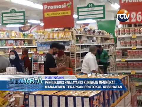 Pengunjung Swalayan Di Kuningan Meningkat