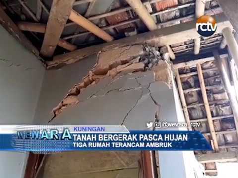 Tanah Bergerak Pasca Hujan