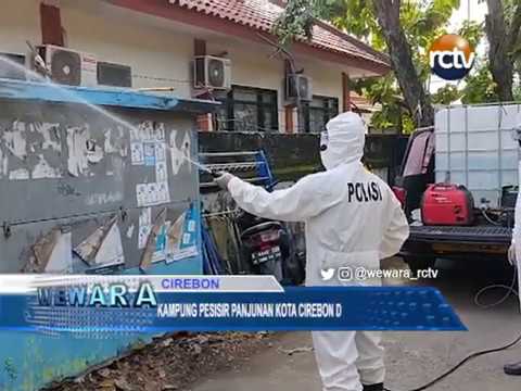 Kampung Pesisir Panjunan Kota Cirebon Disemprot Disinfektan