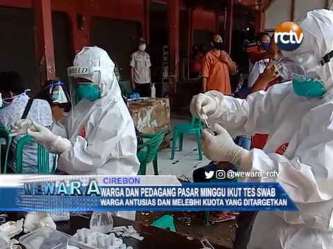 Warga Dan Pedagang Pasar Minggu Ikut Tes Swab