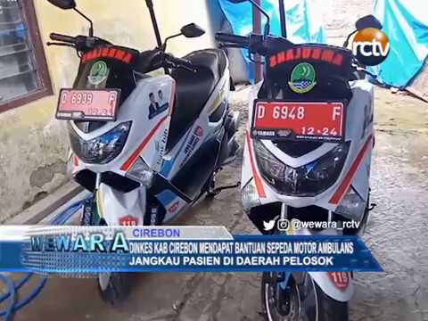 Dinkes Kab Cirebon Mendapat Bantuan Sepeda Motor Ambulans