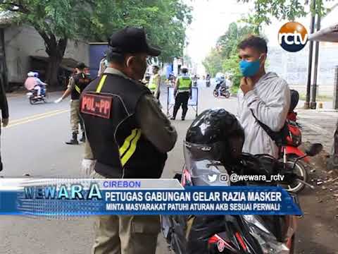 Petugas Gabungan Gelar Razia Masker