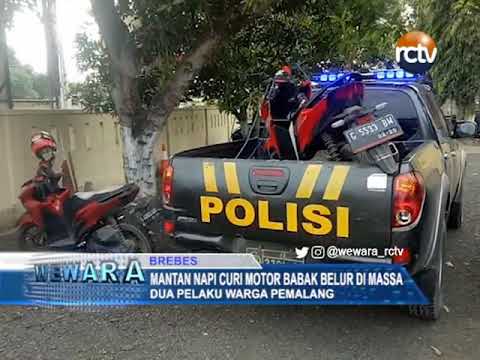 Mantan Napi Curi Motor Babak Belur Di Massa