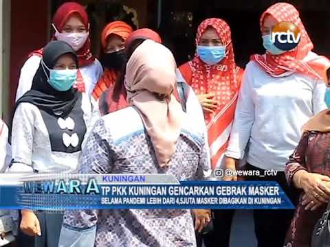 TP PKK Kuningan Gencarkan Gebrak Masker