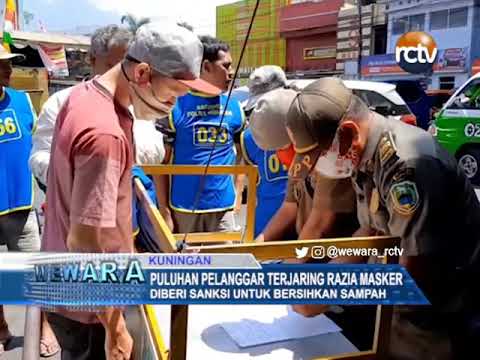 Puluhan Pelanggar Terjaring Razia Masker