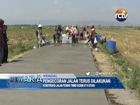 Pengecoran Jalan Terus Dilakukan