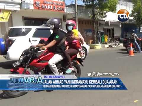 Jalan Ahmad Yani Indramayu Kembali Dua Arah