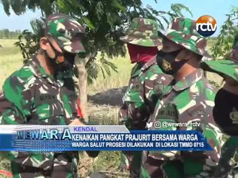 Kenaikan Pangkat Prajurit Bersama Warga