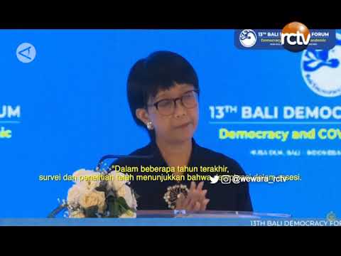 Buka BDF ke-13, Menlu Tekankan Pentingnya Demokrasi Saat Pandemi Covid-19
