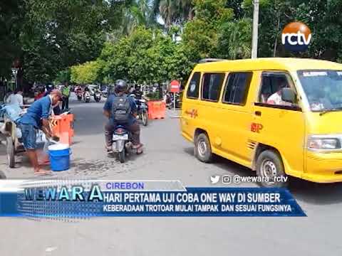 Hari Pertama Uji Coba One Way di Sumber