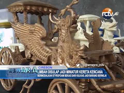 Limbah Disulap Jadi Miniatur Kereta Kencana
