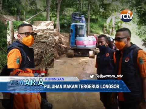 Puluhan Makam Tergerus Longsor