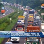 Truk Muatan Semen Patah As