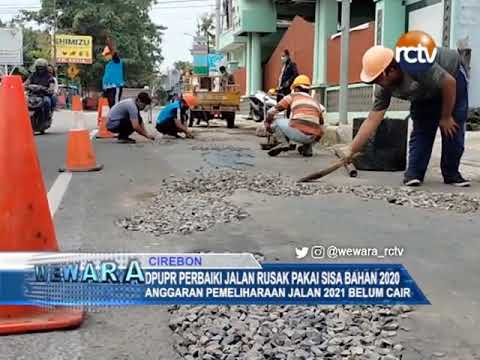 DPUPR Perbaiki Jalan Rusak Pakai Sisa Bahan 2020