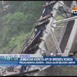 Jembatan Kereta Api di Brebes Roboh