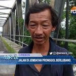 Jalan di Jembatan Pronggol Berlubang