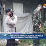 Petugas Tinjau Pergerakan Tanah