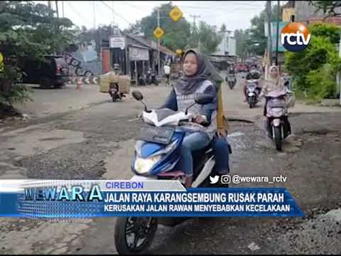 Jalan Raya Karangsembung Rusak Parah
