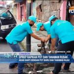 DPRKP Rapikan Pot Dan Tanaman Rusak