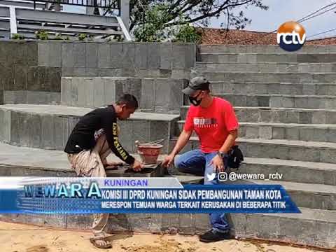 Komisi III DPRD Kuningan Sidak Pembangunan Taman Kota